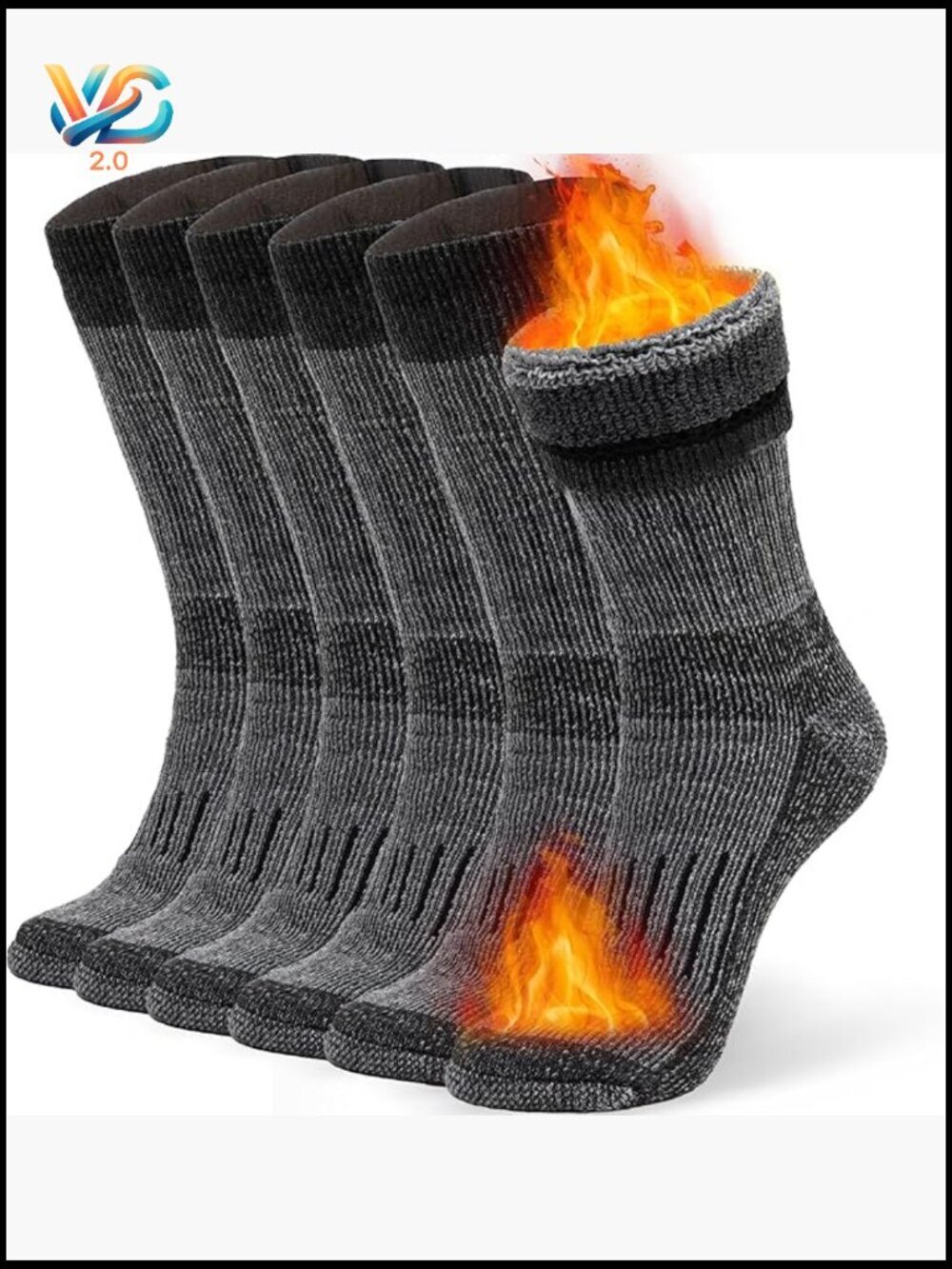 Merino Wool Thermal Socks for Winter Moisture Wicking Breathable Hiking Boot